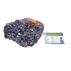 Natural Amethyst Raw Cluster & Lab- Certified 1.414 Kg