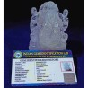 Indian Sphatik Ganesh Idol 261 Gram Certified