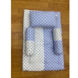 Baby Bedding Set (Premium) - 4 Piece Set Blue Colour