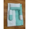 Baby Bedding Set (Premium) - 4 Piece Set Green Colour