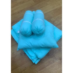 Plain Dark Blue Colour Baby Comforter Set 4 Piece