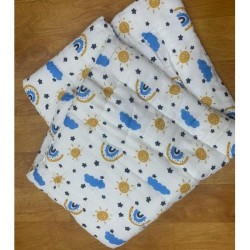 Muslin Baby Blanket Sky Pattern