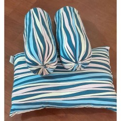 Soft Pillow Bolster Set - Stripe Pattern