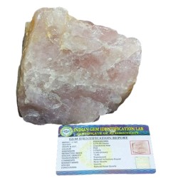Natural Rose Quartz Raw Stone  1.17 Kg Certified