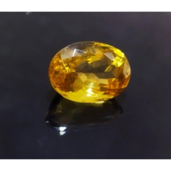 Yellow Citrine Stone 9.25 Carat Certified