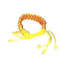 3 Layer Rudraksha Bracelet (Unisex) in Yellow Colour