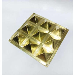 Brass Nine Pyramid Plate -...