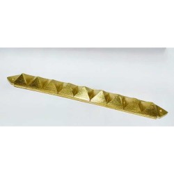 Brass Nine Pyramid Patti/Strip - For Vastu 200 Gram Appx - Vastu Pyramid