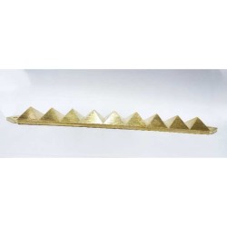 Brass Nine Pyramid Patti/Strip - For Vastu 200 Gram Appx - Vastu Pyramid