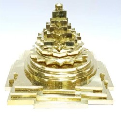Brass Shree Yantra for Laxmi, Wealth, Prosperity - 355 gram