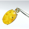 Original Amber stone 8.25 carat - Certified (With Silver)
