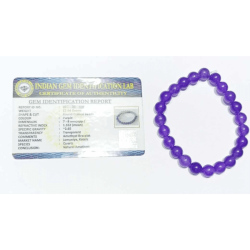 Amethyst Bracelet Certified - Stylish & Unique