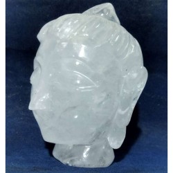 Genuine Sphatik (Crystal) Buddha Head Idol Certified & 546 Gram