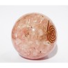 Natural Rose Quartz (Pinkish) Orgone Ball & Certified 221 Gram