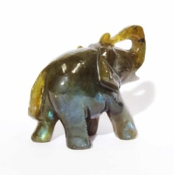 Original Labradorite Elephant Figure 61 Gram & Certified