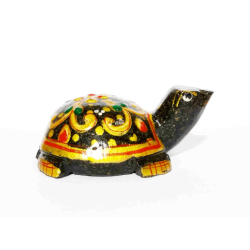 Tourmaline Tortoise (Kachwa) Figure & Certified 111 Gram