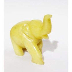 Yellow Aventurine Elephant Figure & Certified 93 Gram
