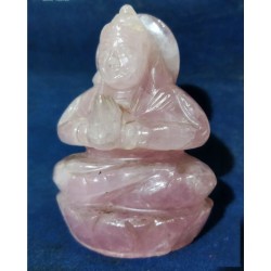 Natural Rose Quartz Parvati Ji Idol & Certified 251 Gram