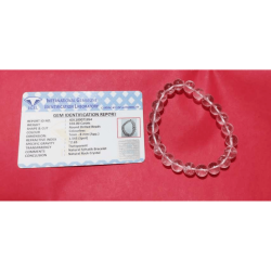 Indian Sphatik Bracelet & Certified