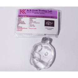 Indian Sphatik Kachua (Crystal Tortoise) & Lab Certified - 62 Gram