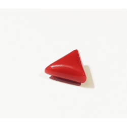 Trikona Red Moonga (Triangle Coral) Stone & Certified - 6.10 Carat