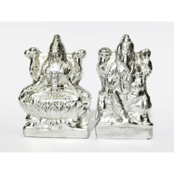 Pran-Pratishthit Parad Laxmi Ganesh Idol - 114 Gram (Lakshmi)
