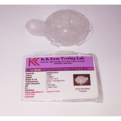 Indian Sphatik Kachua (Crystal Tortoise) & Lab Certified- 152 Gram