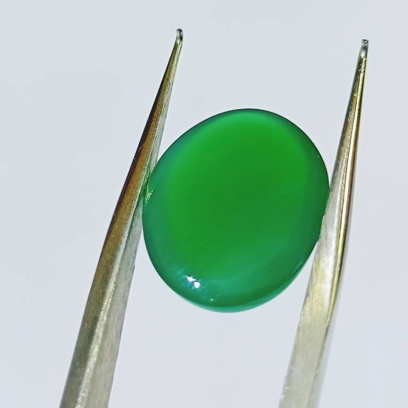 Green Onyx Gemstone Certified & Natural Onyx- 7.25 Carat