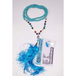 Turquoise with 7 Chakra Mala Natural Lab-Tested