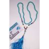 Turquoise with 7 Chakra Mala Natural & Lab-Tested