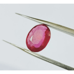 Natural Ruby Stone Lab Certified- 5.25 Carat