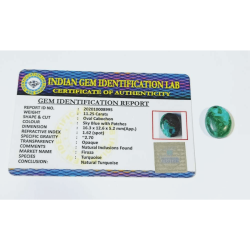 Firoza (Turquoise) & Lab Certified -11.25 Carat