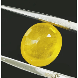 Certified Yellow Sapphire (Pukhraj) - 5.25 Carat