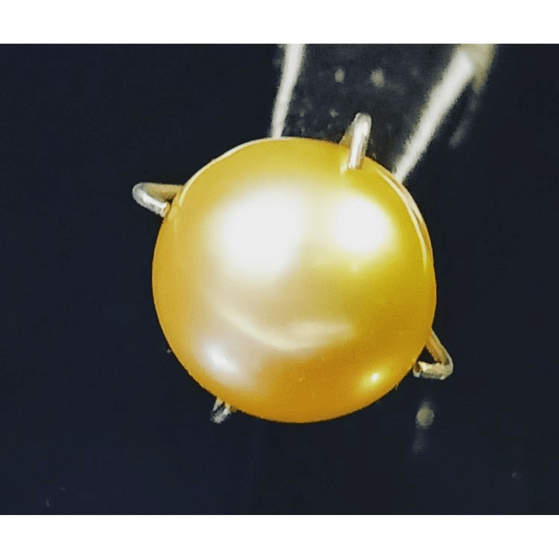 Natural Yellow Pearl (Moti) Stone - 4 Carat