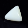 Triangle (Trikona) White Coral Stone   8.25 Carat