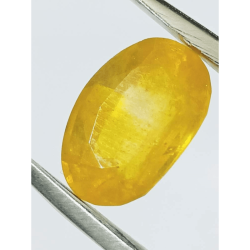 Yellow Sapphire (Pukhraj) Certified -7.25 Carat