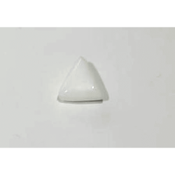 Triangle White Coral Stone (Moonga) Lab Certified   6.25 Carat