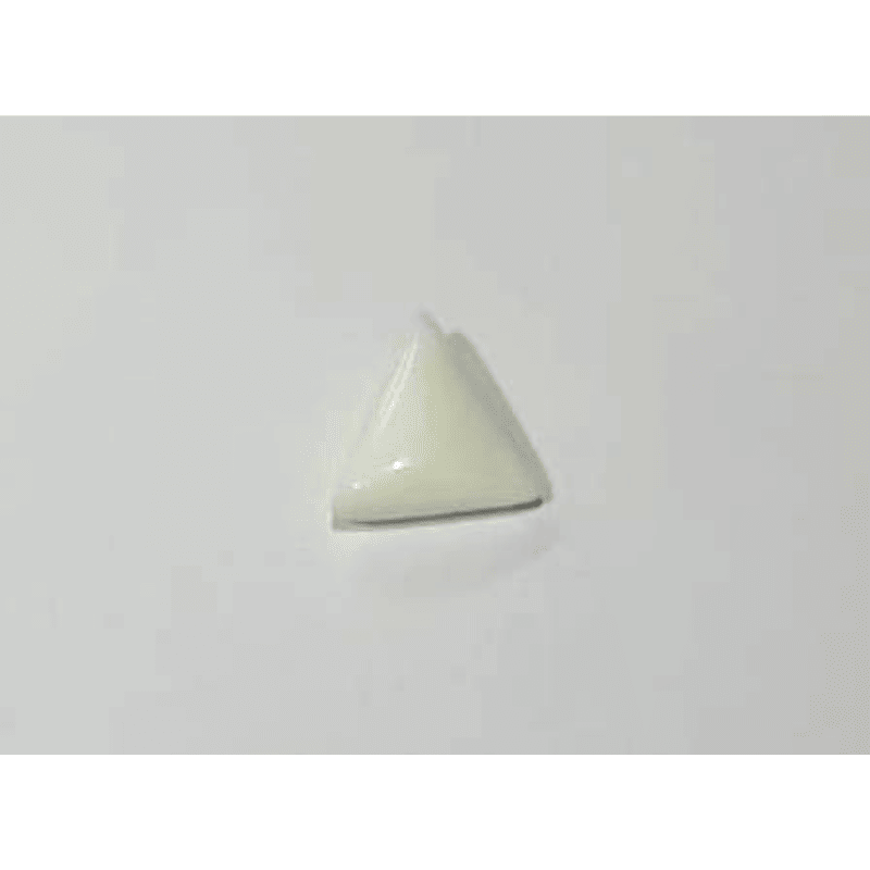Triangle White Coral Stone (Moonga) Lab Certified   5.25 Carat