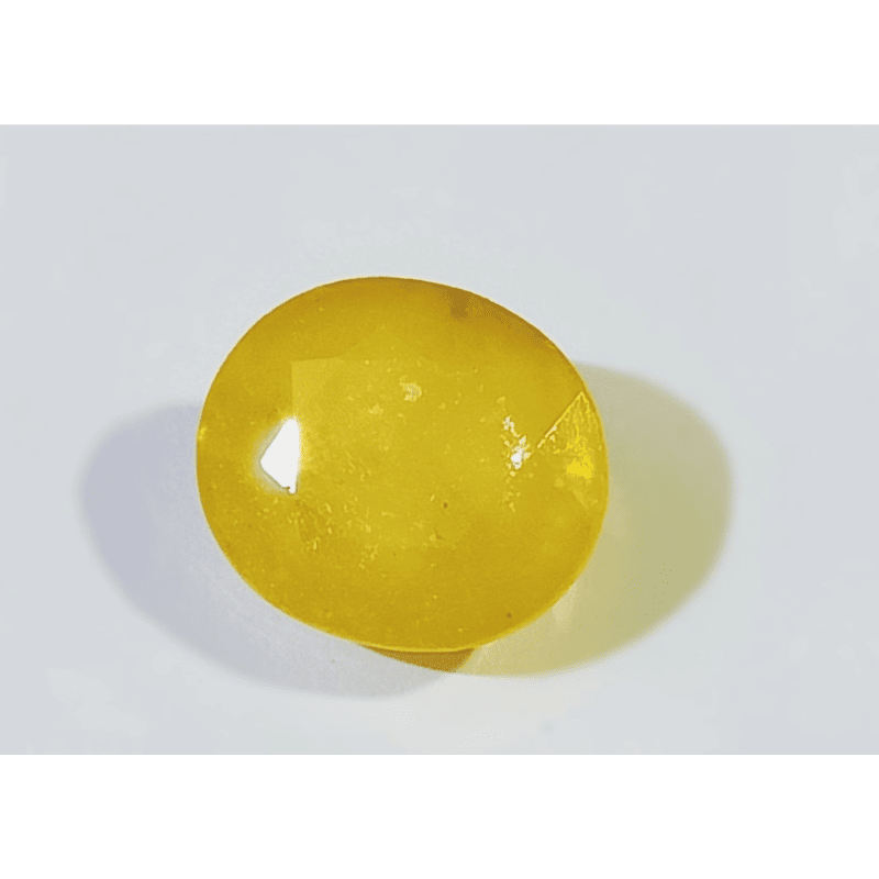 Yellow Sapphire (Pukhraj) & Certified - 8.25 Carat