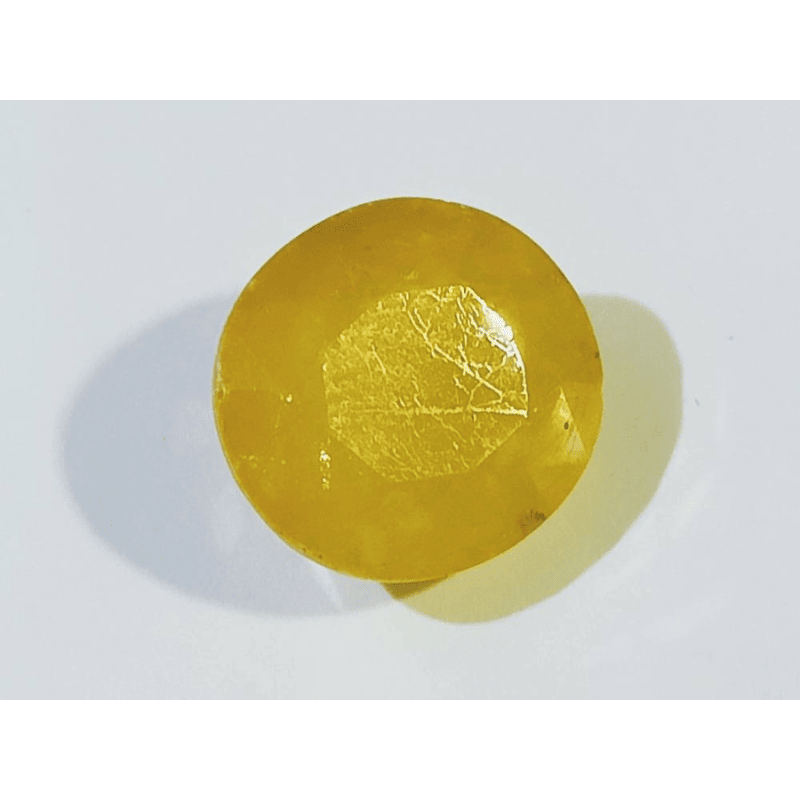 Yellow Sapphire (Pukhraj) Certified  7.25 Carat