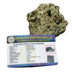 Certified Golden Pyrite Raw Stone 1 Piece 1.400 Kg