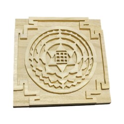 Original Shriparni Wooden Kuber yantra Plate 6x6 inch