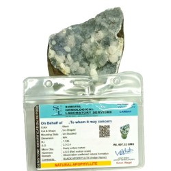 Abhimantrit Natural Black Apophyllite Geode Stand Raw Stone