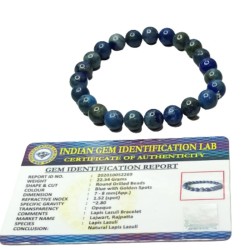 Lapis lazuli High Quality Bracelet With Lab Certified