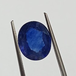 Blue Sapphire (Neelam Stone) Lab-Certified 6.03 Carat