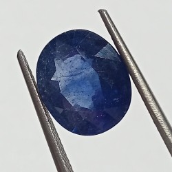 Blue Sapphire (Neelam Stone) Lab-Certified 6.06 Carat