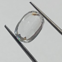 Authentic White Zircon Transparent Stone & Lab Certified 9.74 Carat