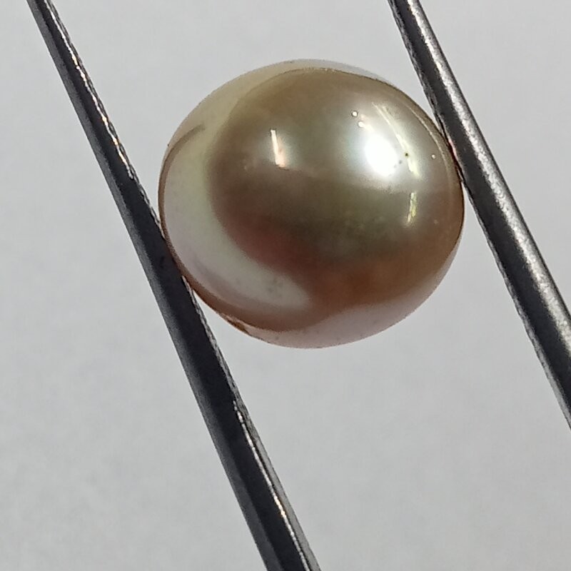 Original Natural Yellow (Golden) Pearl (Moti) Stone - 9.18 Carat