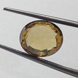 Natural Yellow Zircon Transparent Stone & Lab Certified 7.60 Carat