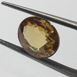 Natural Yellow Zircon Transparent Stone & Lab Certified 7.60 Carat